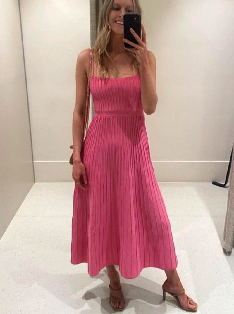 Casual Pleated Long Summer Dress