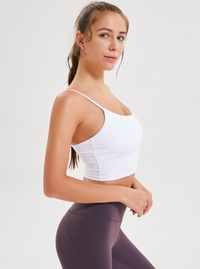 Light Purple Sleeveless Sport Yoga Crop Top