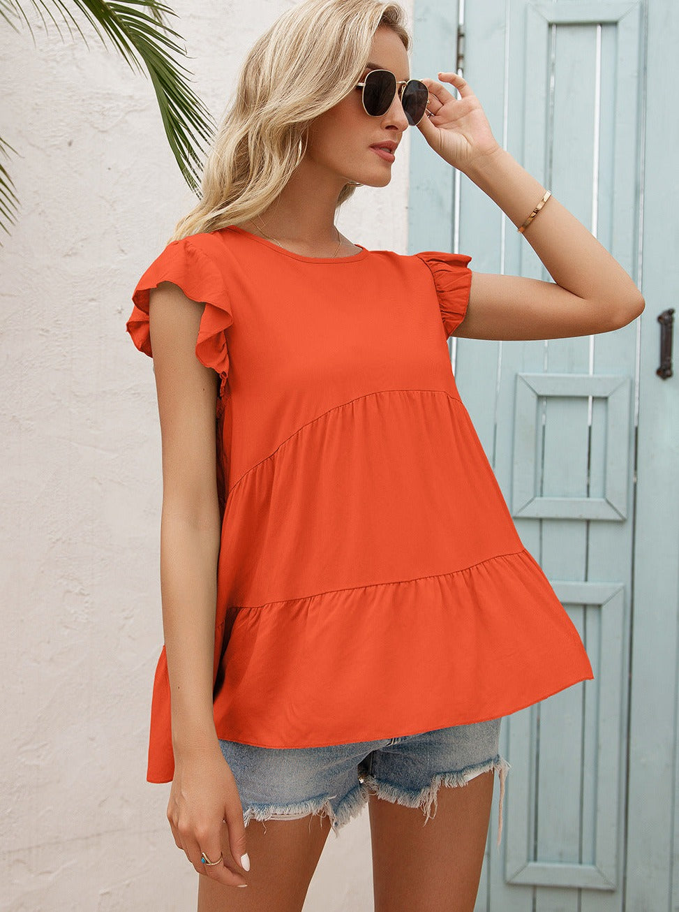 Classic Ruffle Tiered Blouse