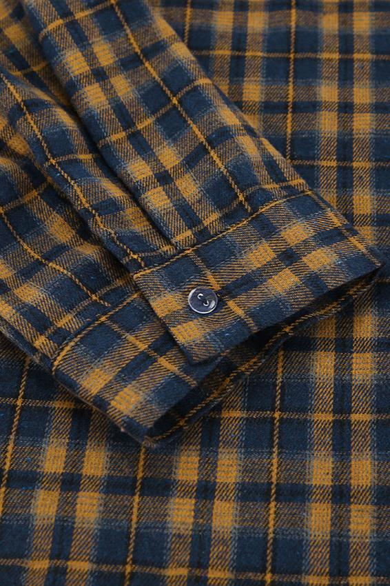 Vintage Long Sleeve Plaid Collared Shirt