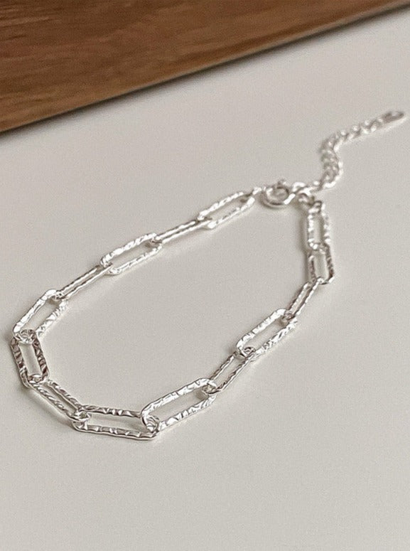 Simply Elegant Italian Style Silver Bracelet