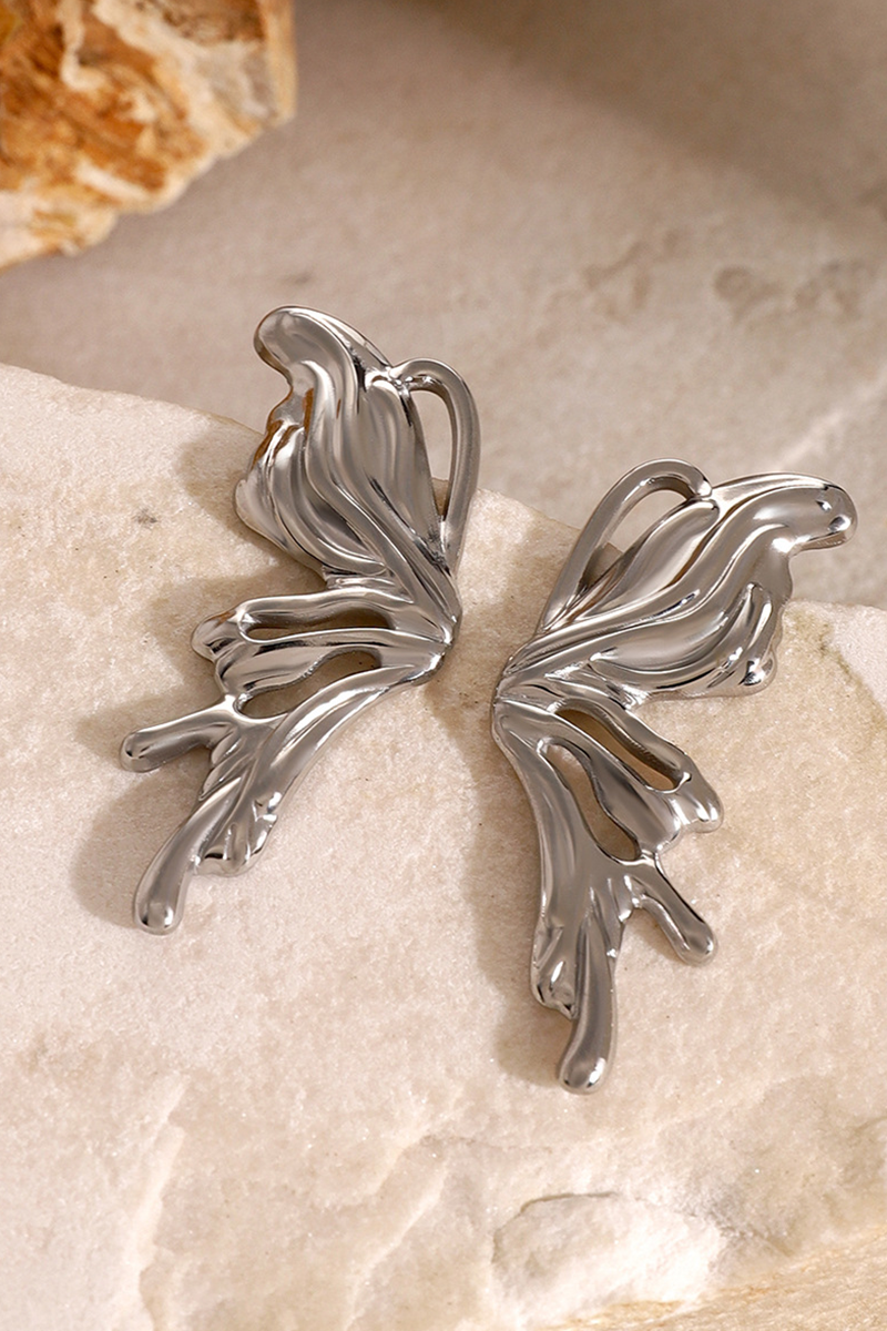 Stainless Steel Butterfly Earrings