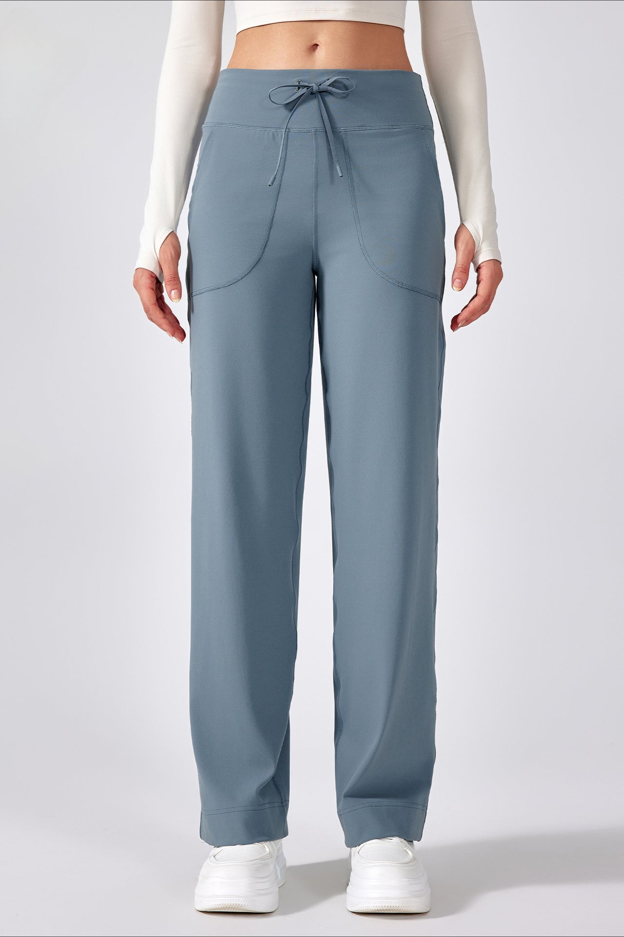 Classic Comfortable Wide-Leg Drawstring Pants